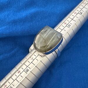 Sterling Silver Ring with Genuine Labradorite